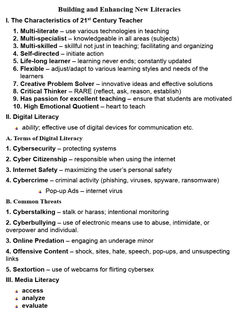 Enhancing 21st Century Literacy Skills | PDF | Social Media | Popular ...