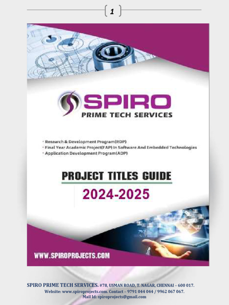 Spiro Prime Tech Services Projects | PDF | Machine Learning | Deep Learning