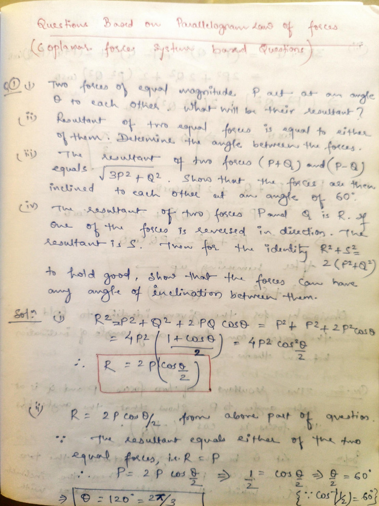 Engineering mechanics notes pdf