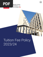 Tuition Fees Policy 2024 25 | PDF | Postgraduate Education | Fee