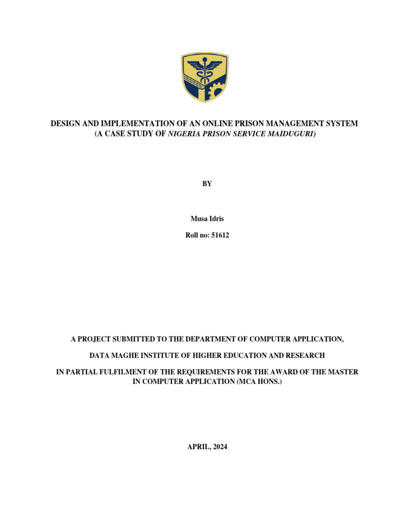 Online Prison Management System Design | PDF | World Wide Web ...