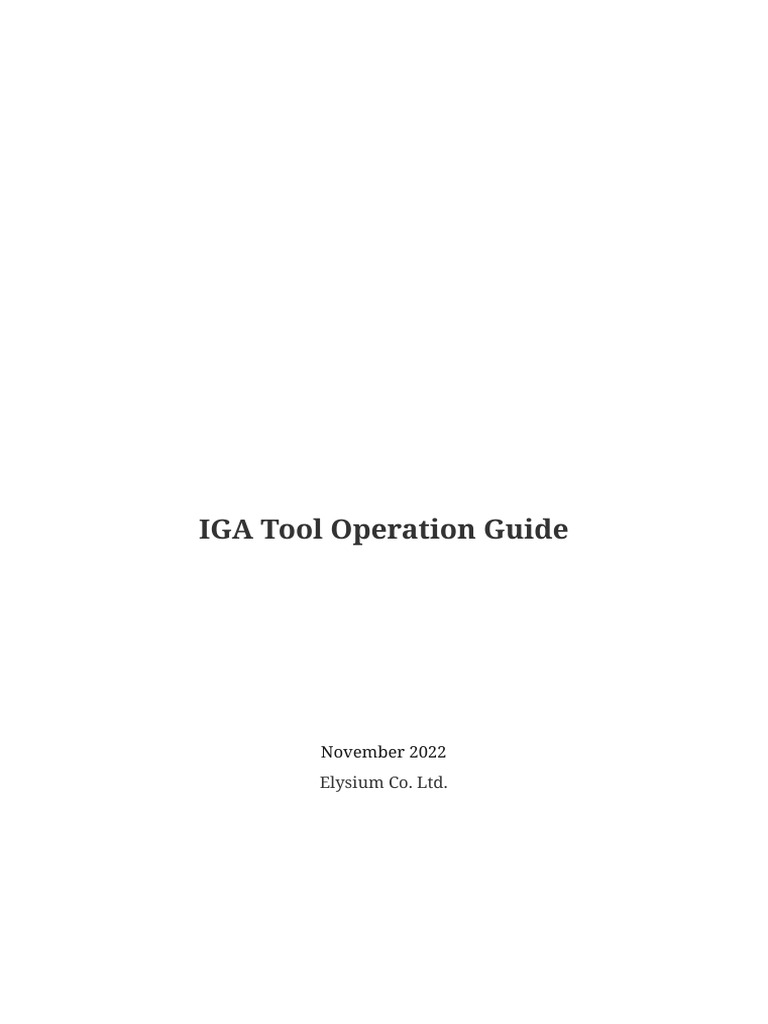 IGA Tool Guide for Engineers | PDF | Extrusion | Computer Aided Design