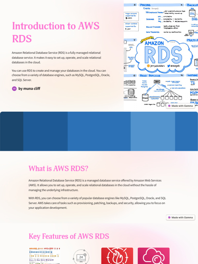 Introduction To AWS RDS | PDF | Databases | Software
