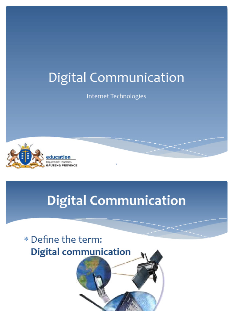 Digital Communication Basics | PDF | Voice Over Ip | File Transfer Protocol