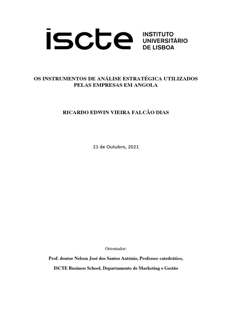 Análise Estratégica em Empresas Angolanas | PDF | Análise SWOT | Angola