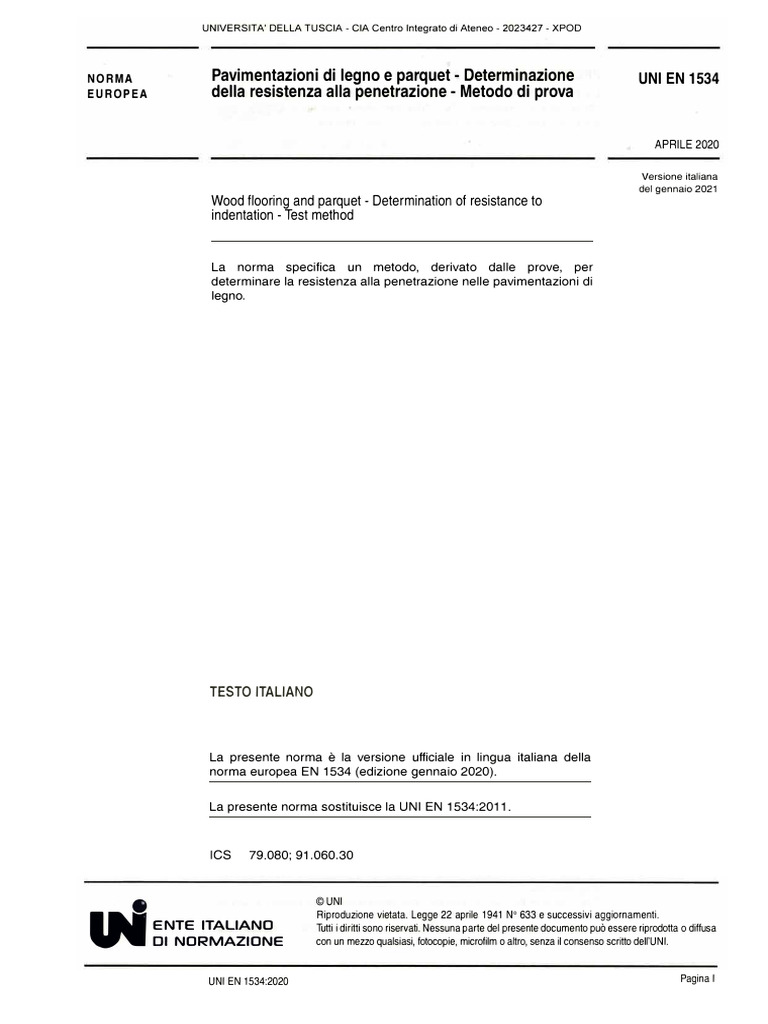 UNI EN 1534 - Durezza Di Brinell | PDF