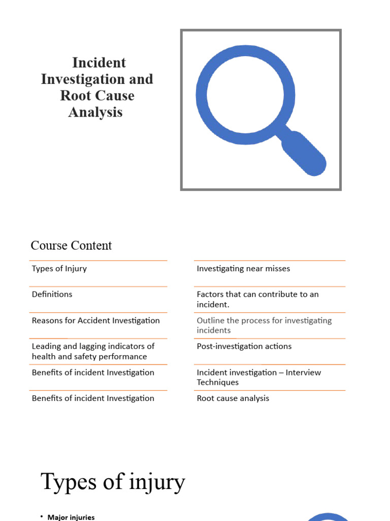 Root Cause Analysis in Incident Investigation | PDF | Occupational ...
