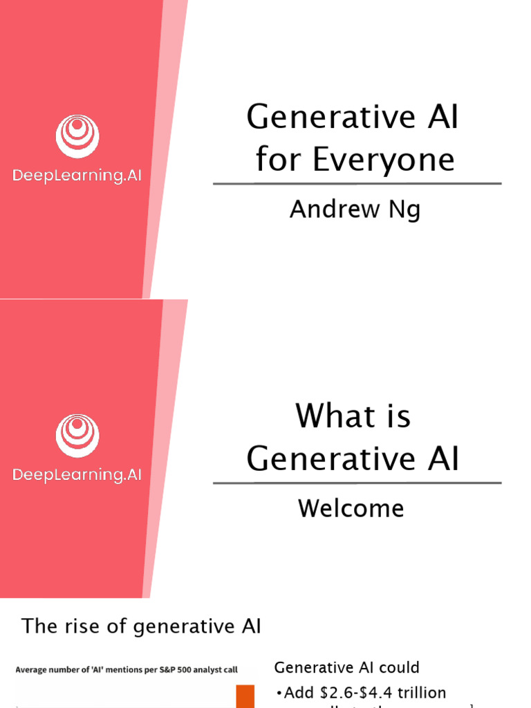 Generative AI for Everyone | Download Free PDF | Artificial ...