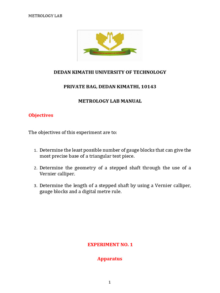 Metrology Lab 1.2 | PDF | Triangle | Metrology