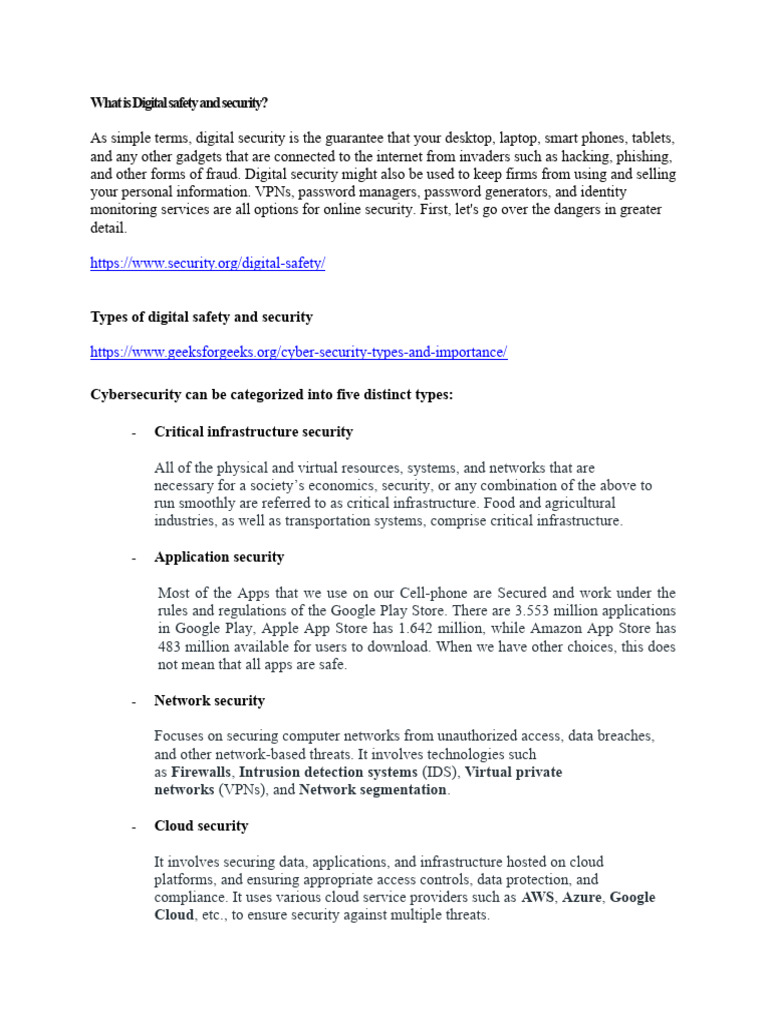 What Is Digital Safety and Security? | PDF | Security | Computer Security