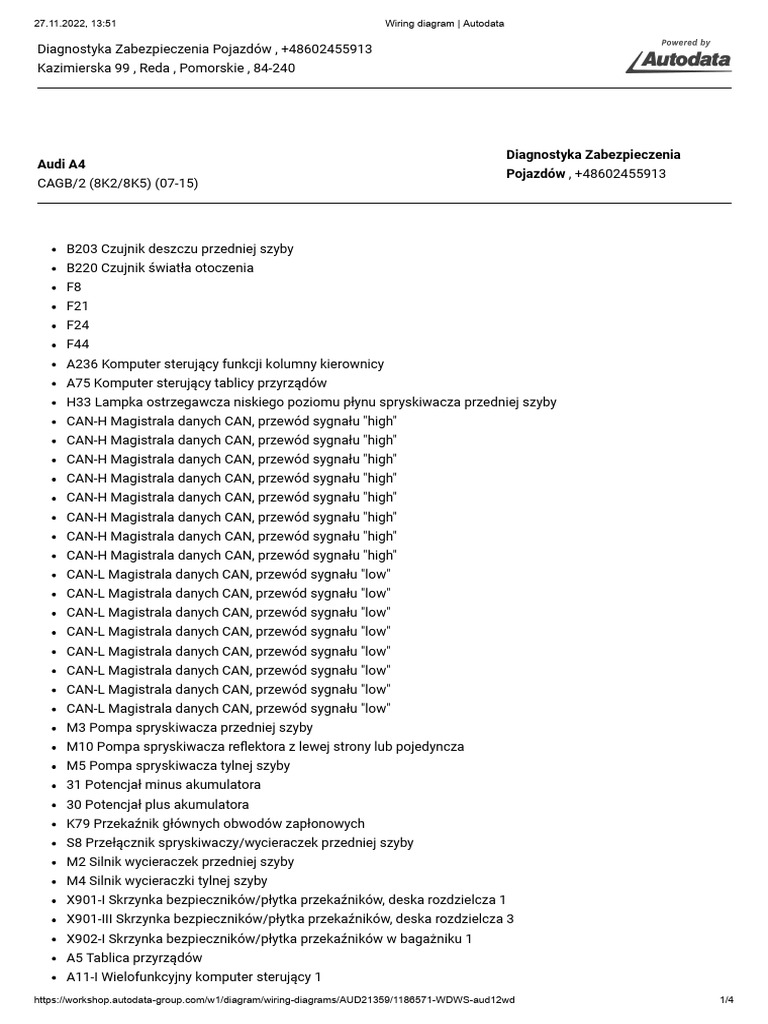 A4 2008 Wycieraczki Autodata | PDF