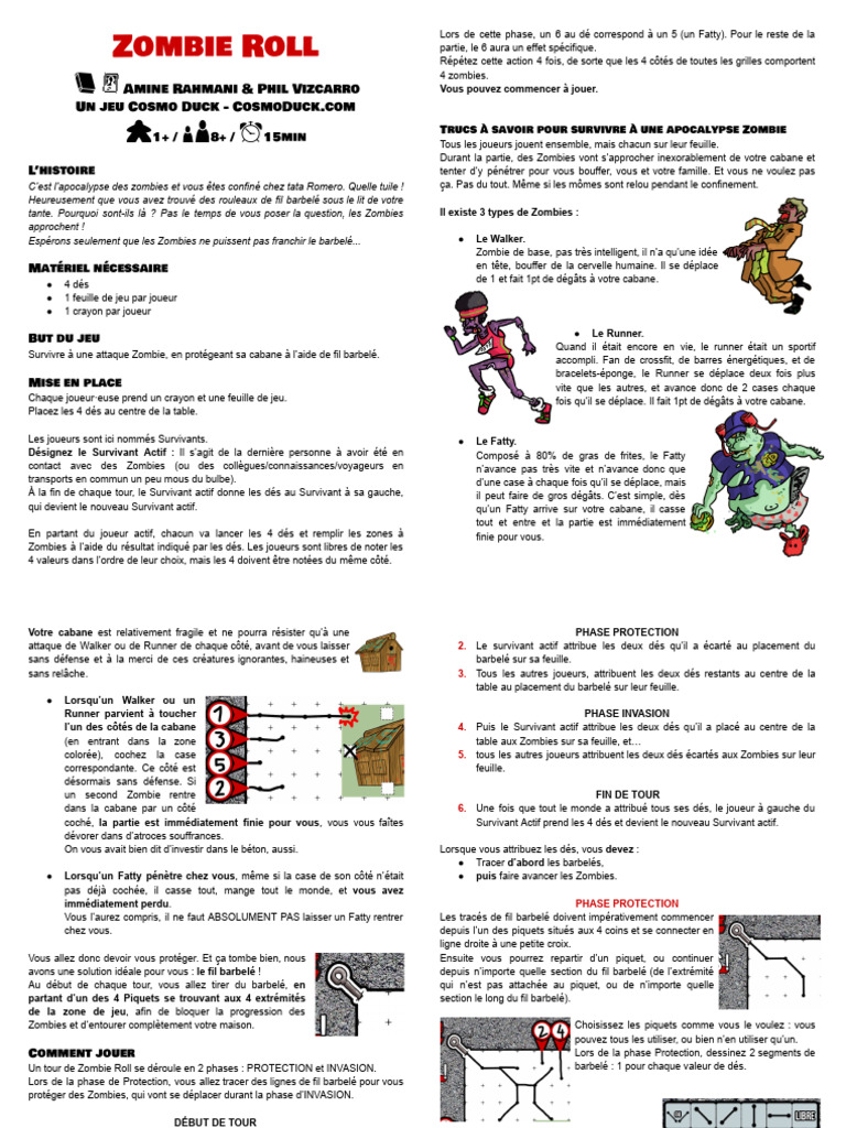 Zombie Roll : Survivre à l'invasion | PDF | Des morts-vivants