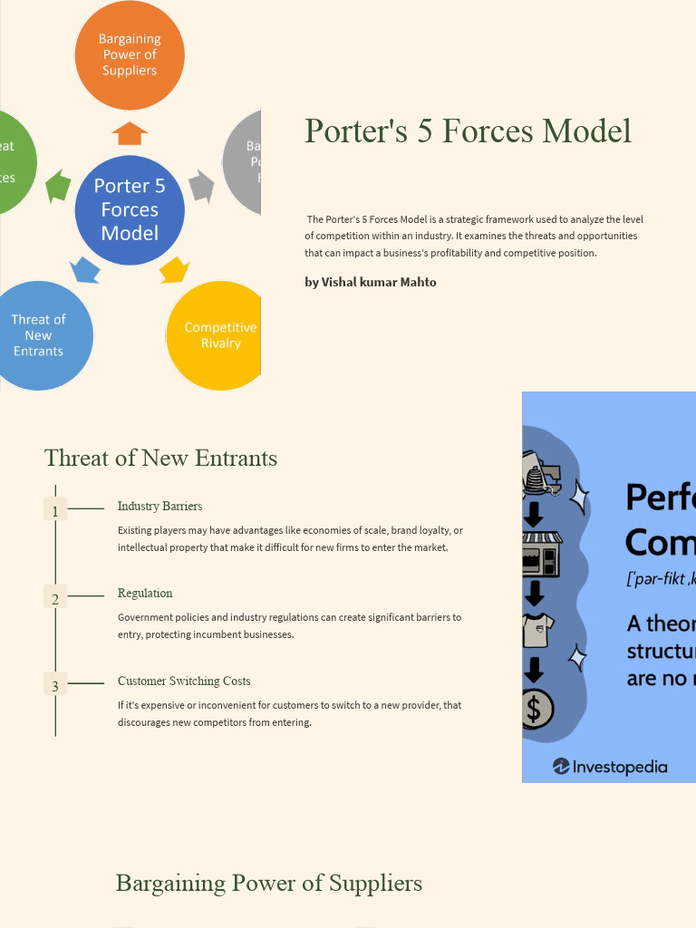 Analyzing Porter's 5 Forces Model | PDF | Business Process | Market ...