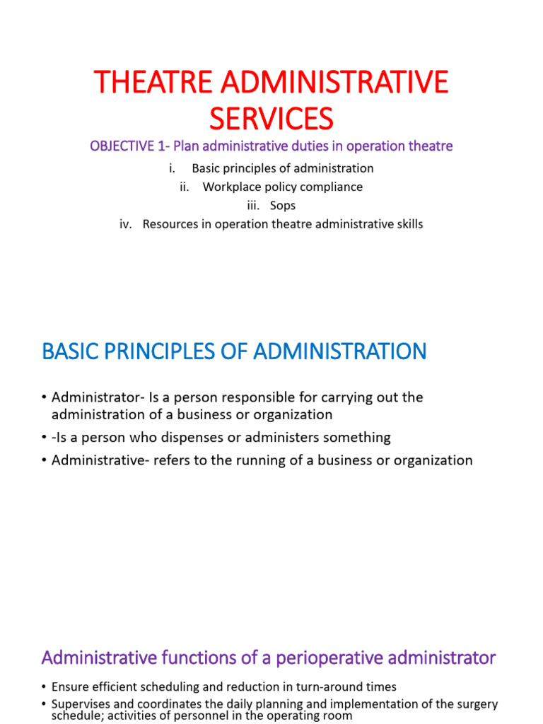 Theatre Administrative Services | PDF | Regulatory Compliance | Policy