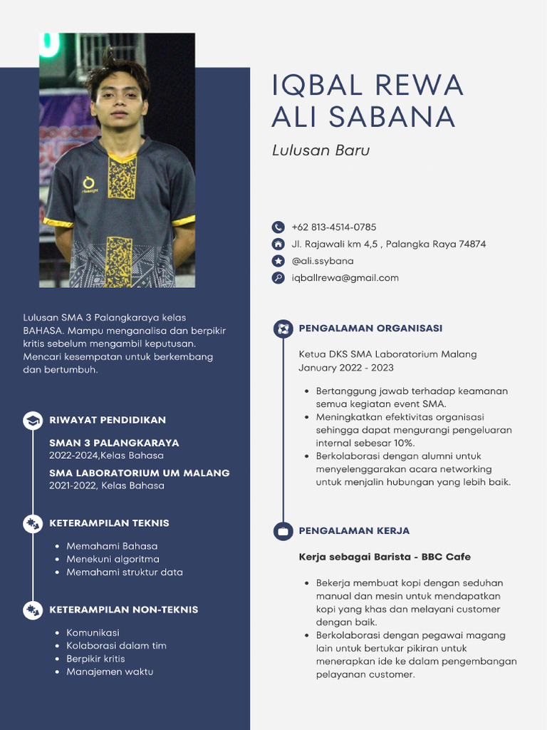 CV Lamaran Kerja Lulusan Baru Resume_20240707_181852_0000 | PDF