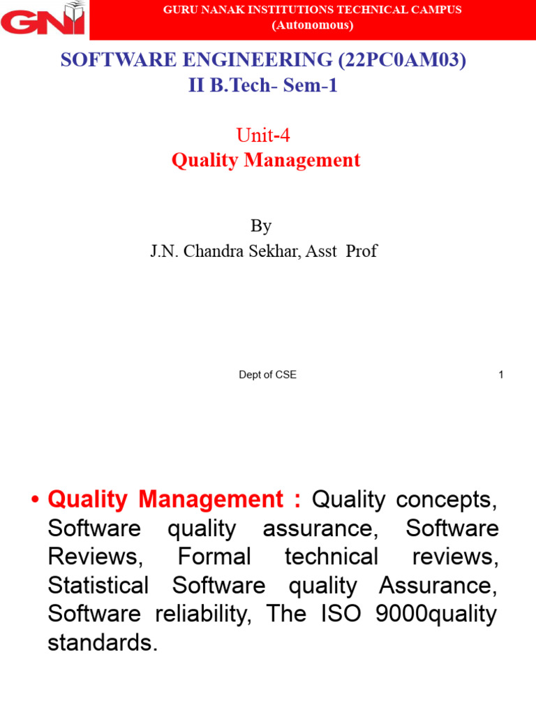 Unit 4 | PDF | Reliability Engineering | Quality Assurance