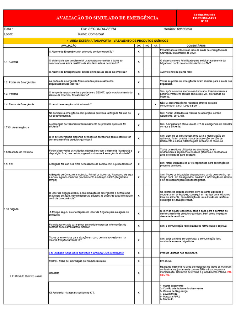 avalia-o-de-simulado-de-emerg-ncia-download-gr-tis-pdf-primeiros