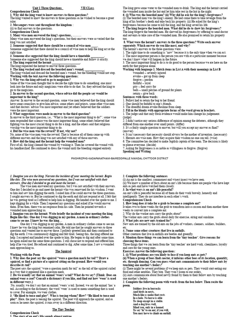 class-7-notes-unit-1-three-questions-black-pdf