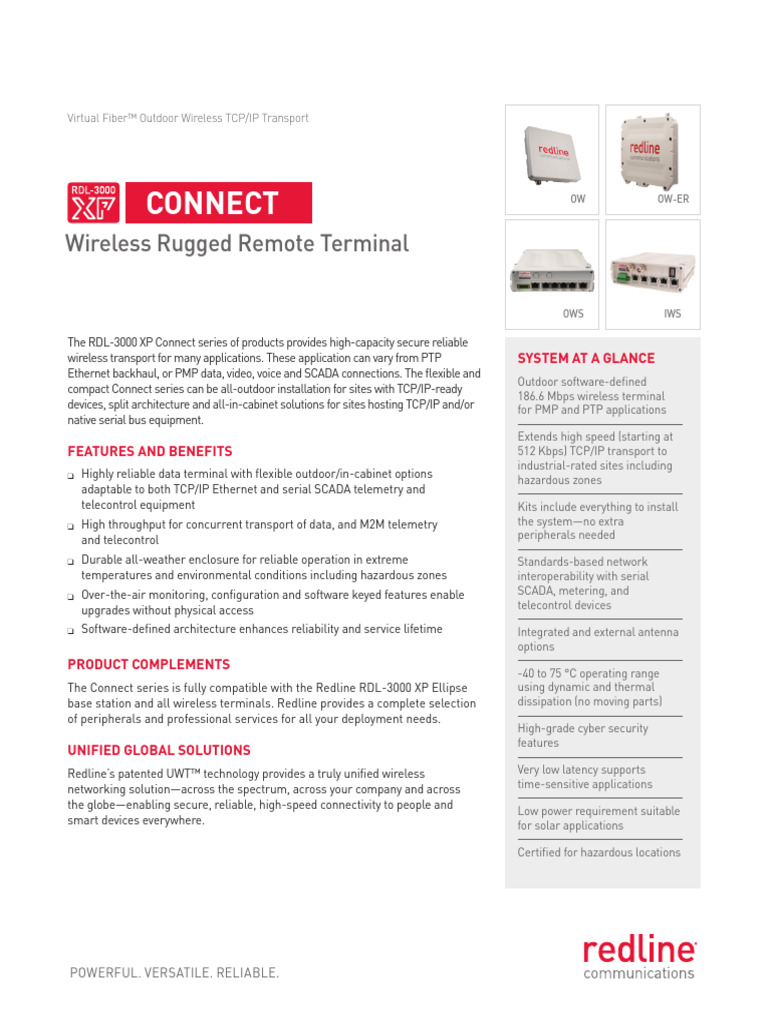 RDL-3000 XP Connect Wireless Solutions | PDF | Mimo | Scada