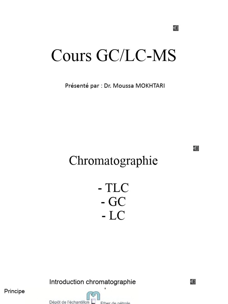 GC LC Ms | PDF | Chromatographie | Spectrométrie de masse