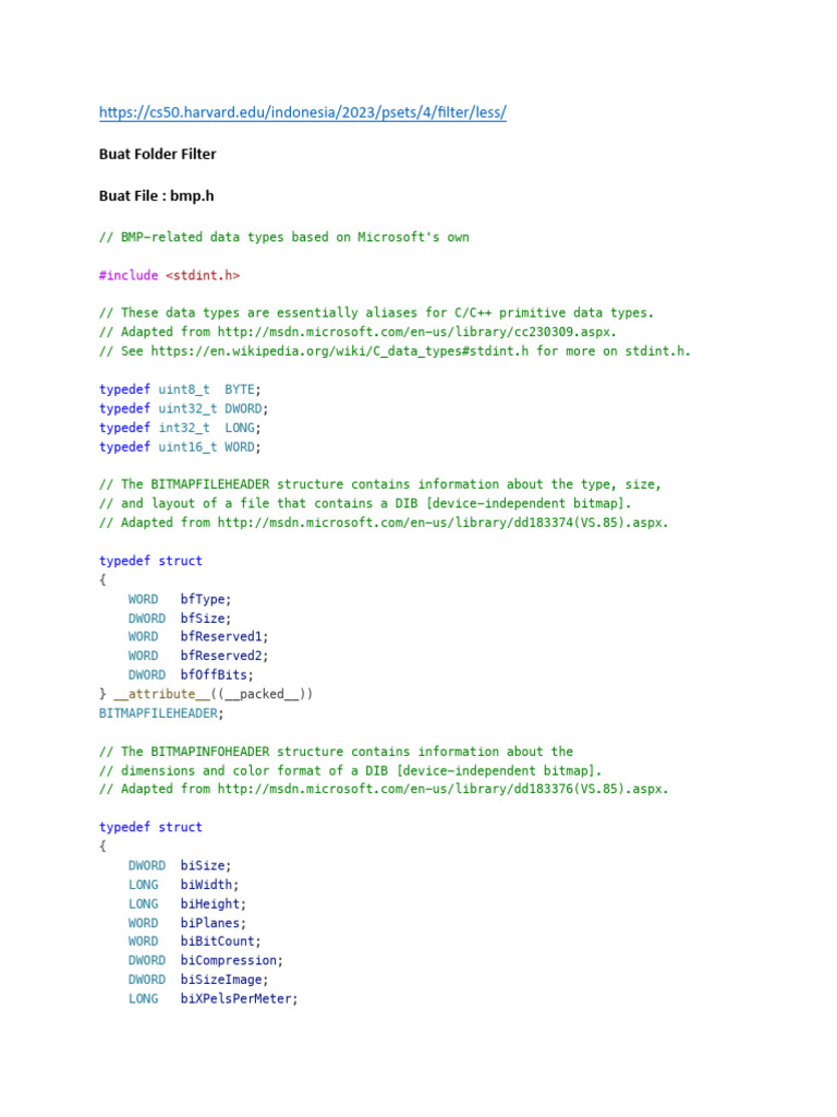 BMP Image Filter Implementation | PDF | Computer Programming | Computing