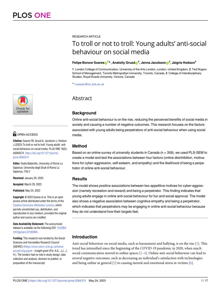 EBSCO FullText 2024 05 28 | PDF | Cyberbullying | Adolescence