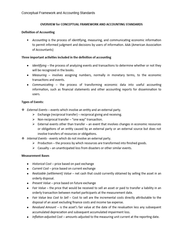 ACC 103 Notes | PDF | Historical Cost | Financial Statement
