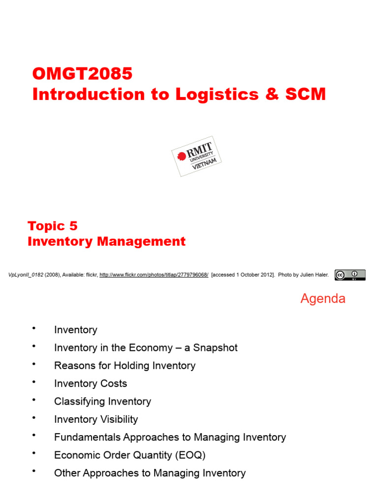 Inventory Management in Logistics | PDF | Inventory | Supply Chain ...