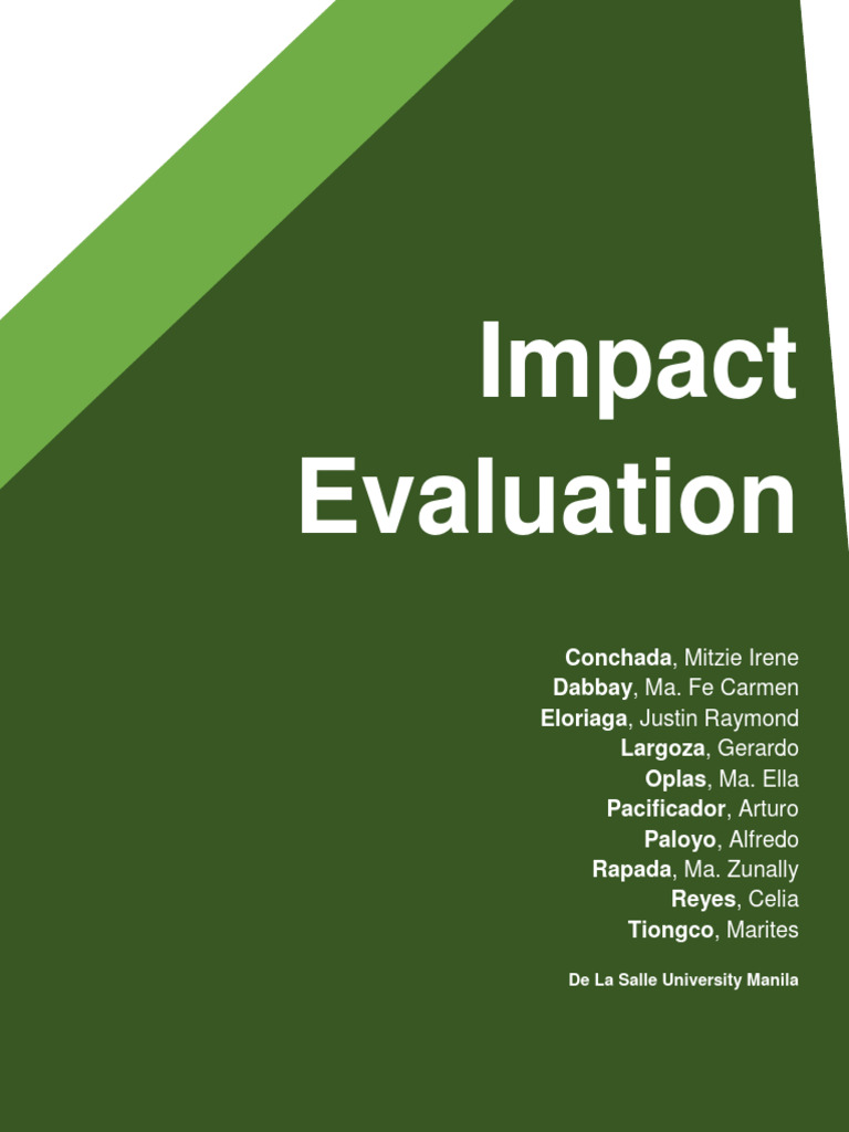 Impact Evaluation in Econometrics | PDF | Regression Analysis | Errors ...