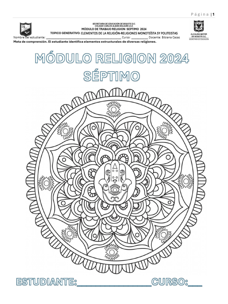 Módulo Religion Septimo | PDF | Shiva | Rama