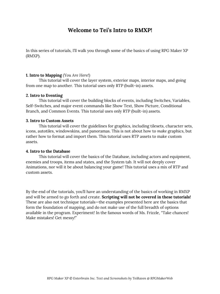Rmxp Tutorial Mapping Pdf