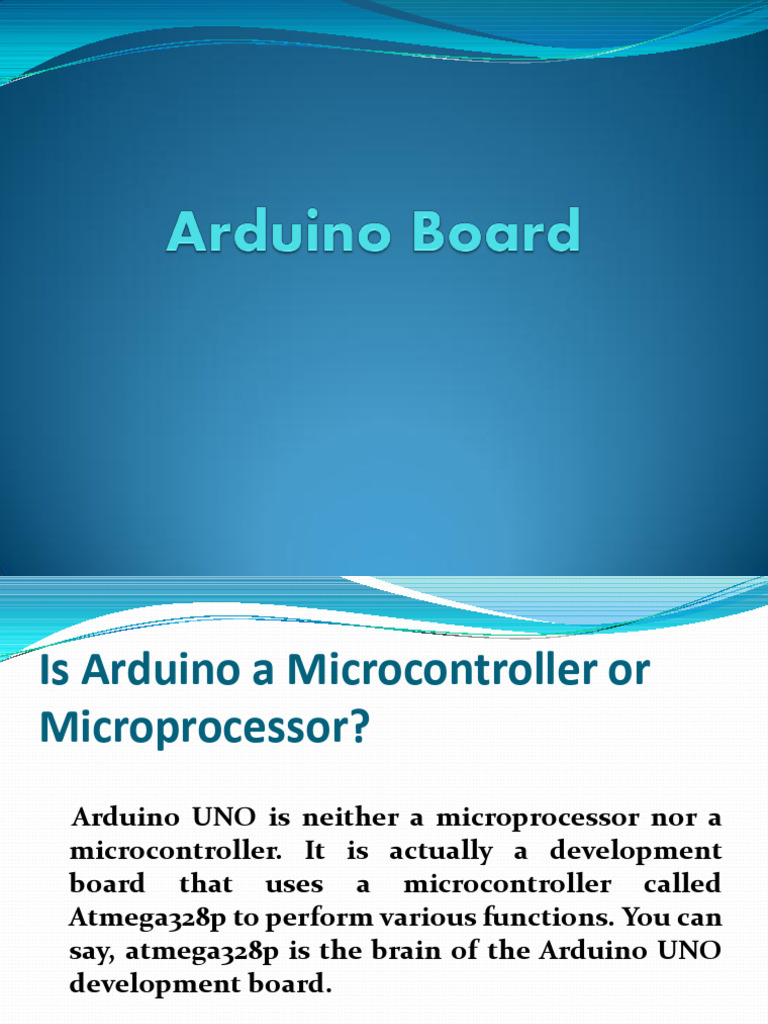 Arduino Basics_IoT | Download Free PDF | Arduino | Microcontroller
