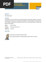 Understanding BEx Query Designer Part-4 Conditions & Exceptions