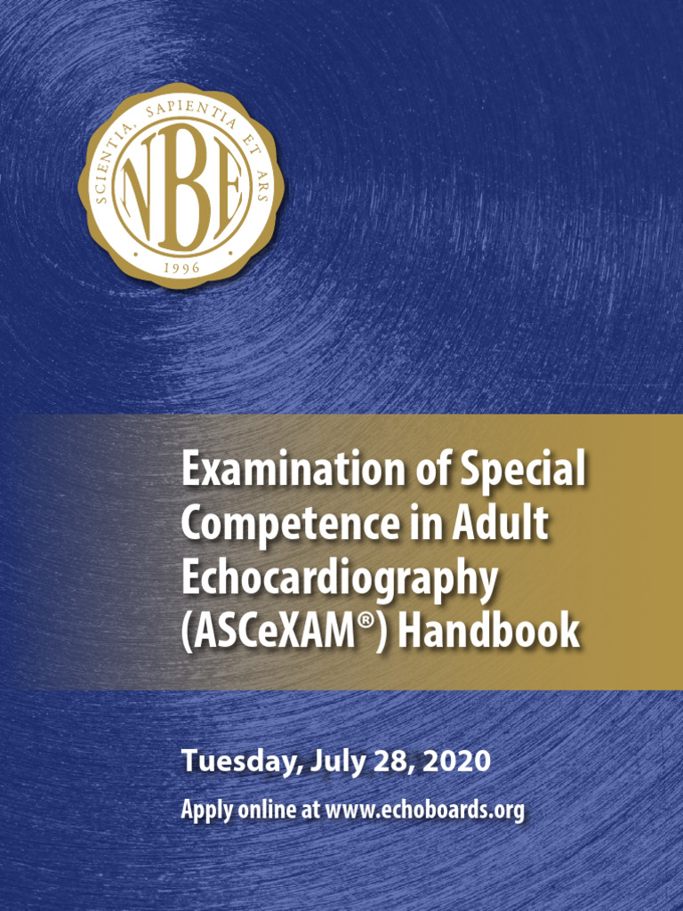 2020 Asce Exam App Pdf Heart Echocardiography