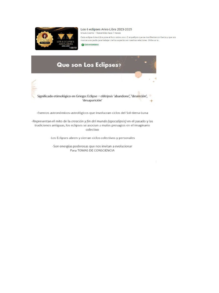 Eclipses: Inicios y Cierres 2024 | PDF