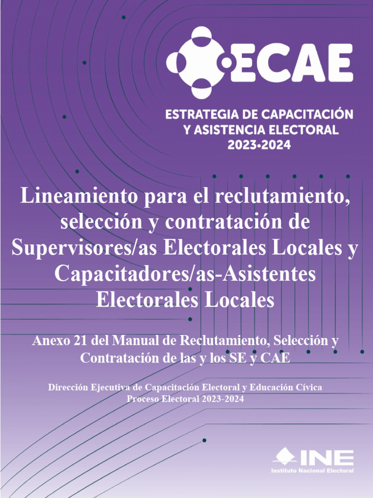 21 0 Anexo 21 Lineamiento De Reclutamiento Selecci n Y Contrataci n 