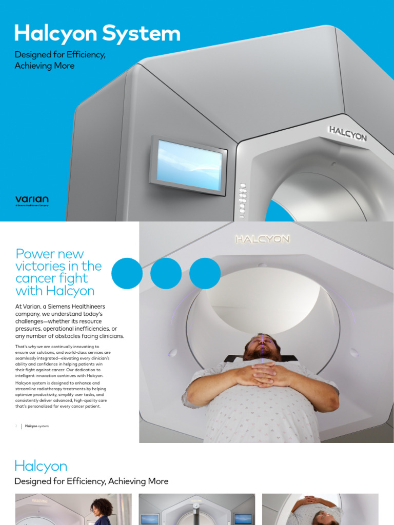 Halcyon System: Efficient Radiotherapy Solutions | PDF | Radiation ...