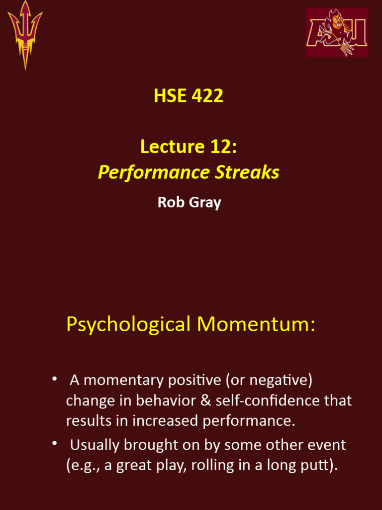 Psychology of Performance Streaks | PDF | Psychology | Psychological ...