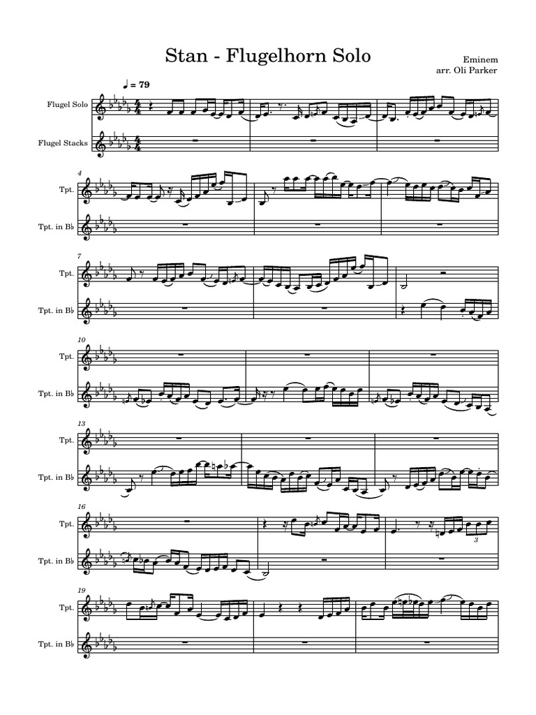 Stan - Flugelhorn Solo | PDF