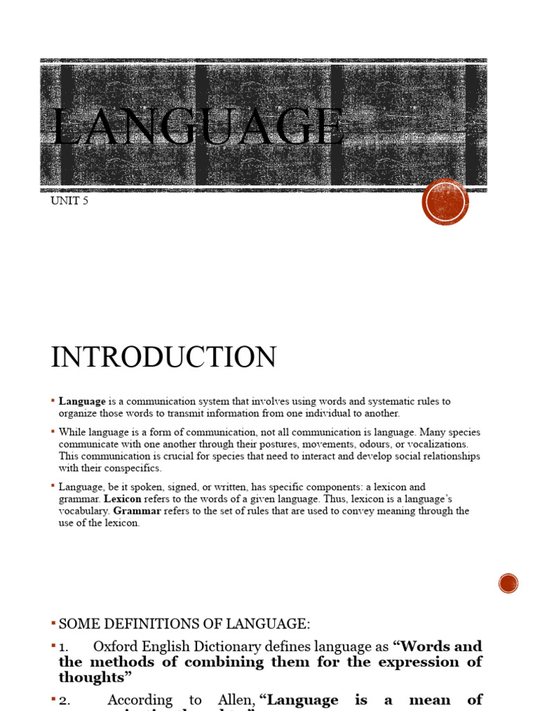 LANGUAGE | PDF | Language Acquisition | Lateralization Of Brain Function