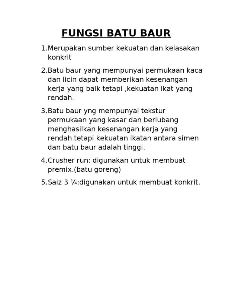 Fungsi Batu Baur Pdf