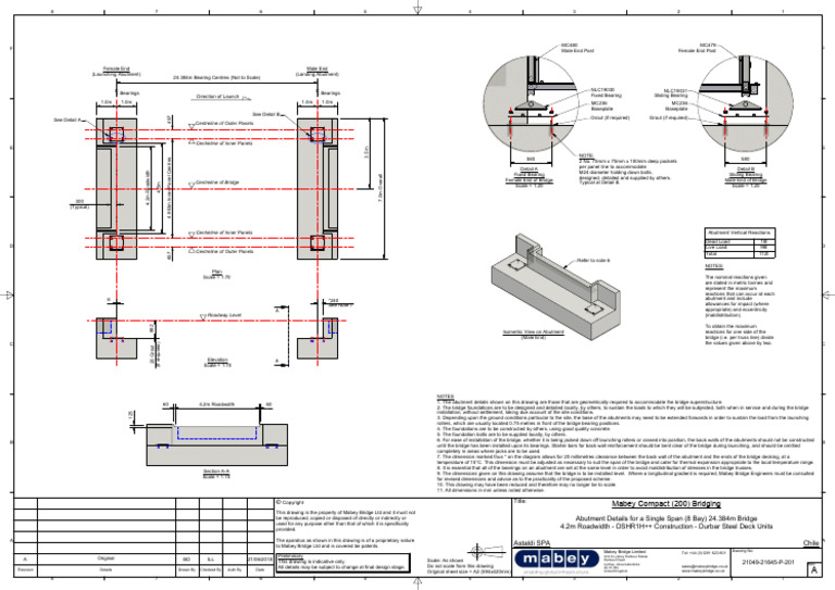 Centreline of Outer Panels: Scale 1:20 Scale 1:20 | PDF | Bridge | Truss