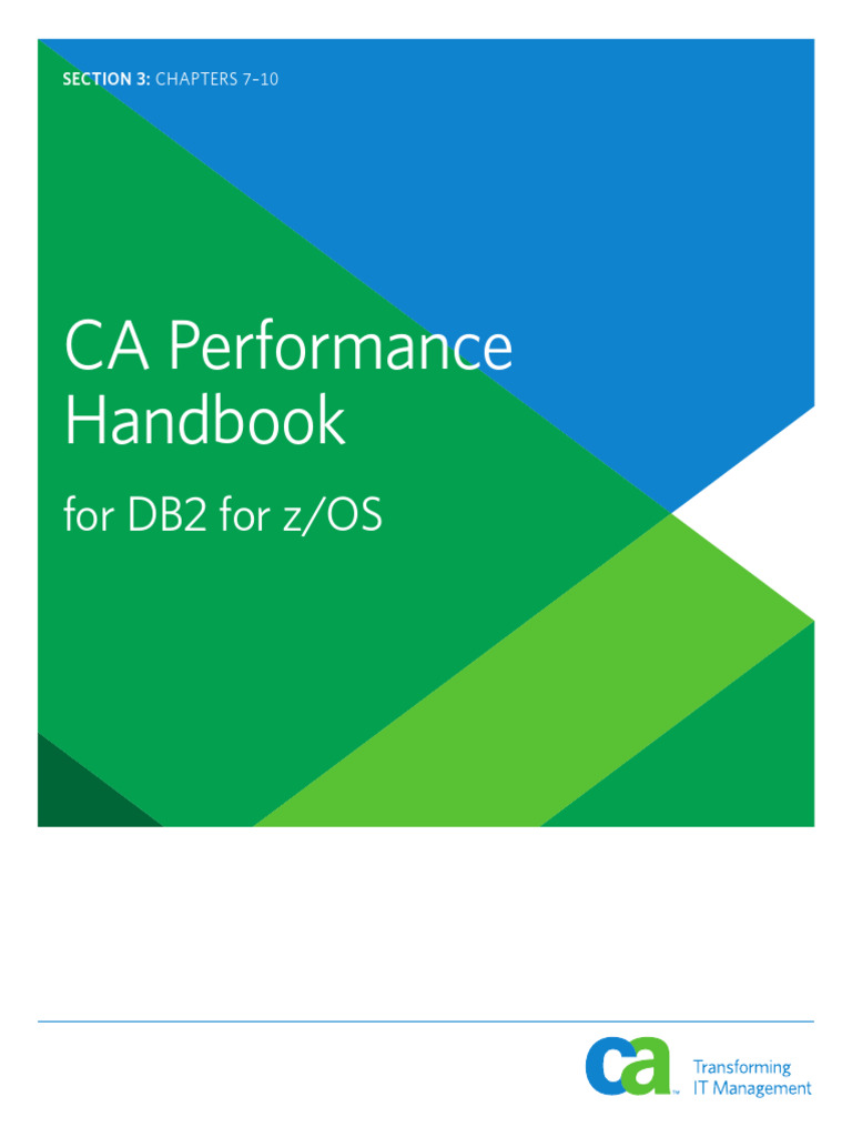  1 ca performance handbook for db2 for zos sample chapter 7 to 10