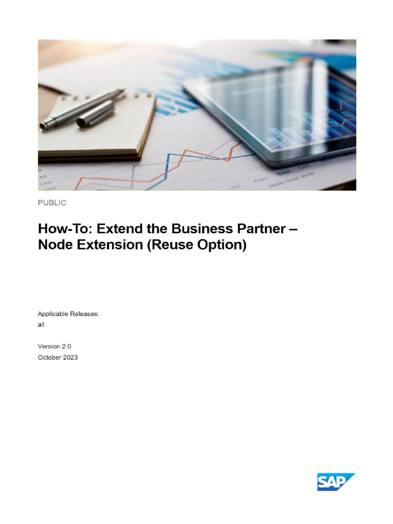 Extend The MDG Business Partner-Node Extension (Reuse Option) | PDF