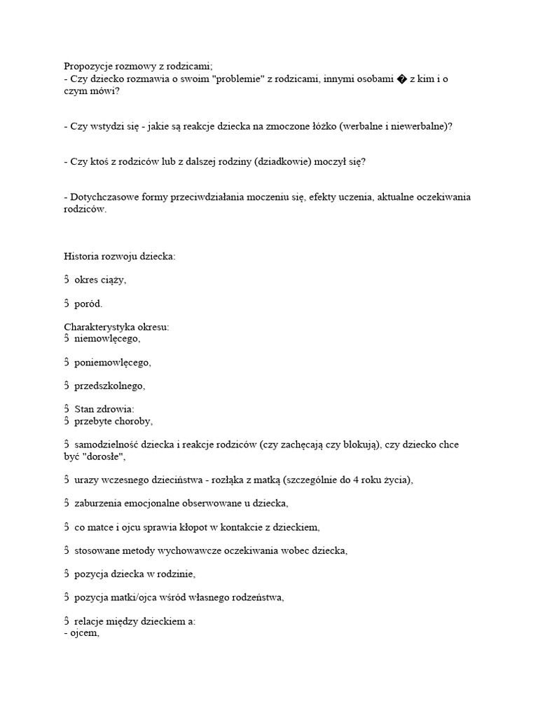 Moczenie nocne pdf