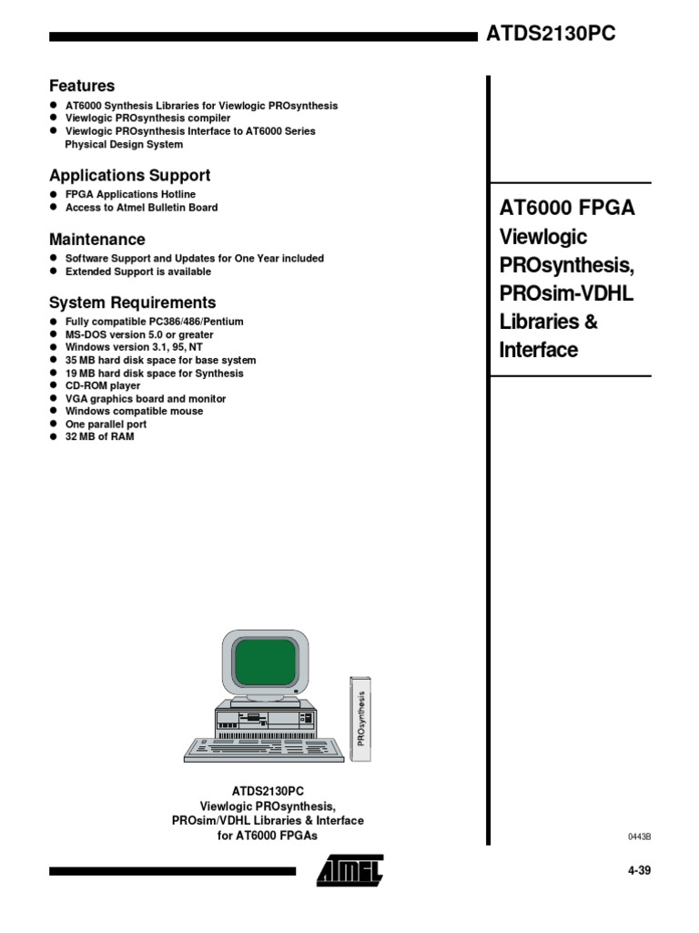 ATDS2130PC | PDF | Field Programmable Gate Array | Microsoft Windows