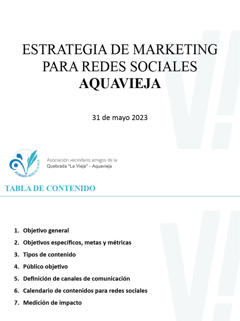Estrategia de Marketing en Redes Sociales | PDF | Servicio de redes ...