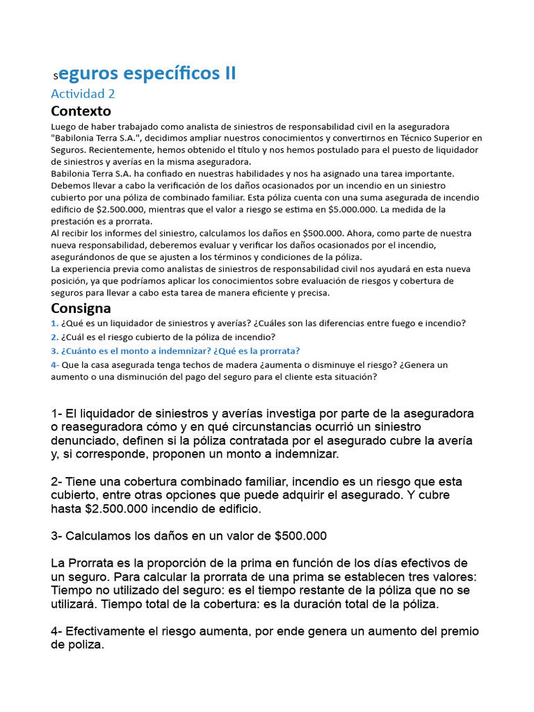 Evaluación de Siniestros en Seguros | PDF | Póliza de seguros | Seguro