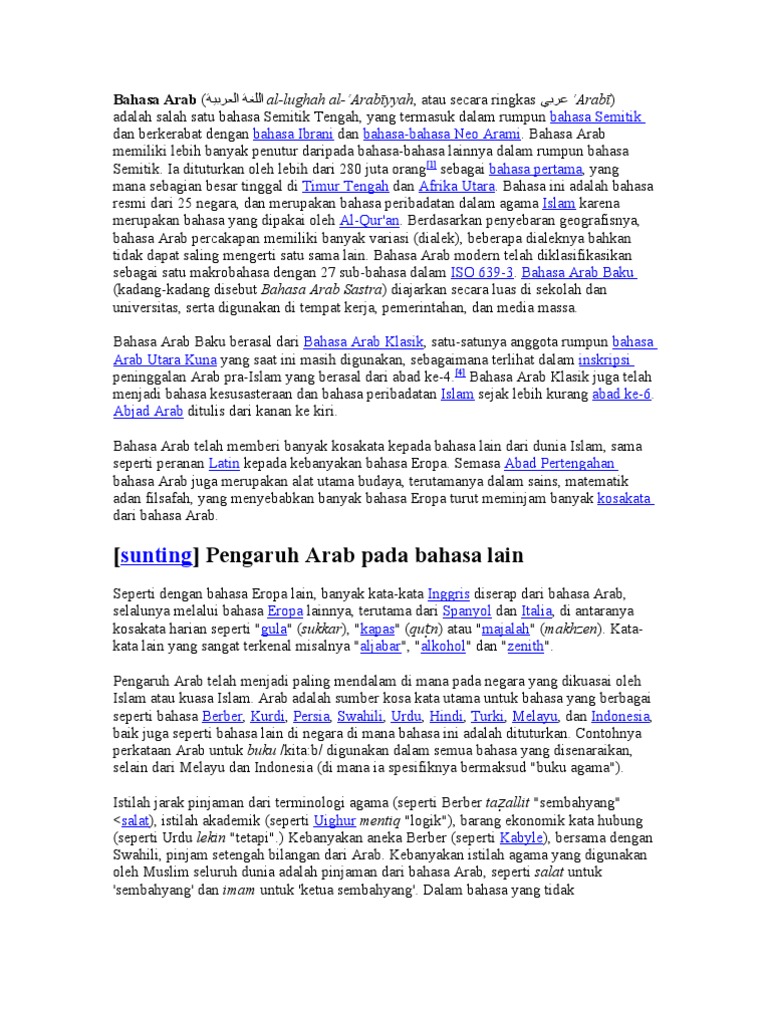 Bahasa Arab