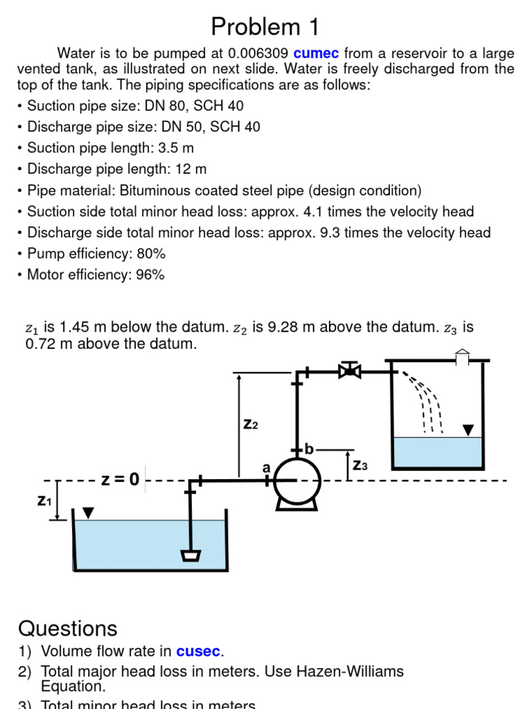 Pump System Analysis and Calculations | PDF | Home & Garden | Science ...